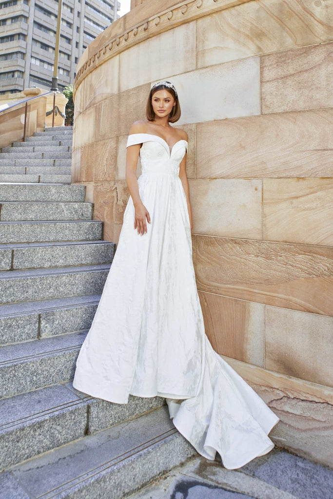 Clementine Off-Shoulder Wedding Dress – TC377