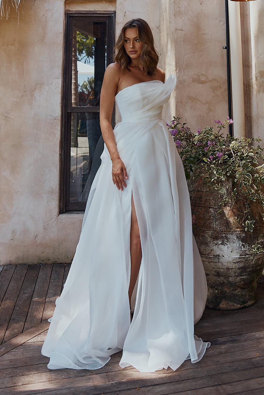 organza and satin wedding dress Organza wedding dresses at WON Bridal NYC