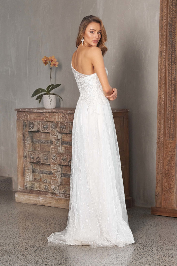 Cressida One-Shoulder Wedding Dress – TC243