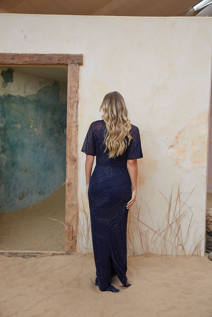 Danu Beaded Evening Dress by Tania Olsen Designs