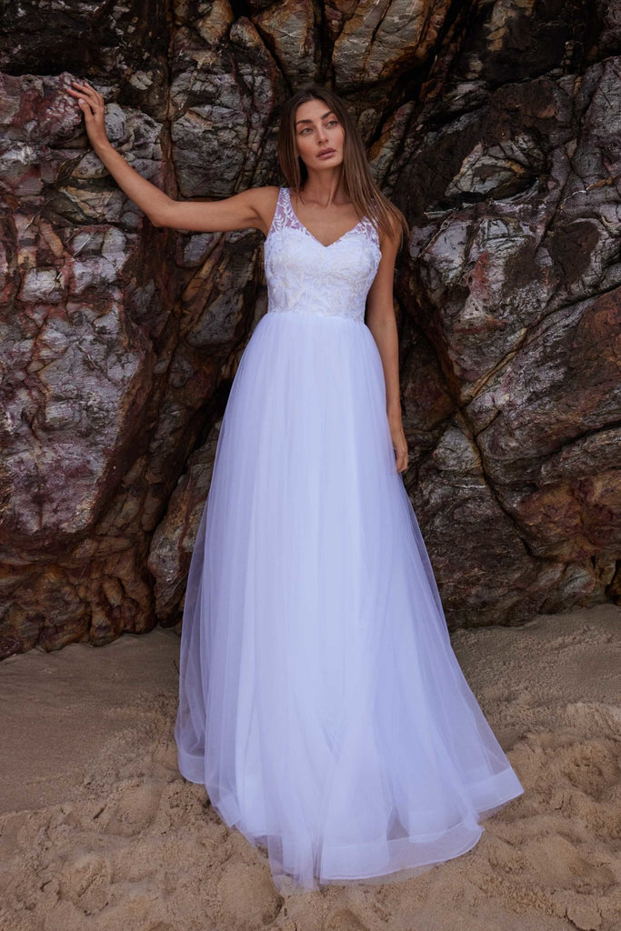 Dawn Lace Illusion Debutante Dress – PO945