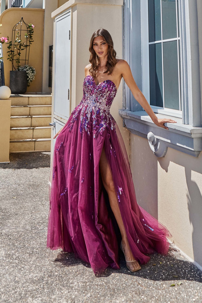 Delhi Sequin Sweetheart Formal Dress – PO897