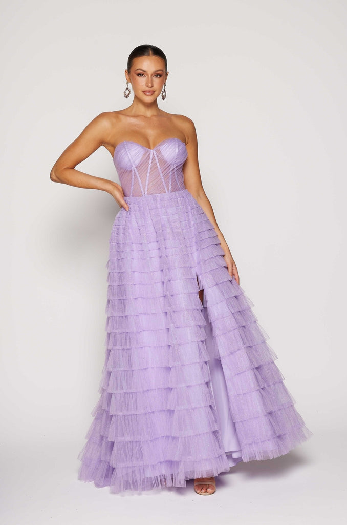 Derya Layered Tulle Formal Dress by Tania Olsen Designs