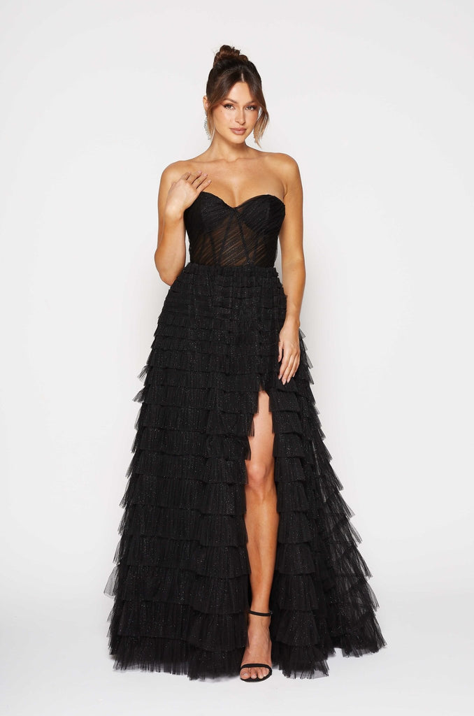 Derya Layered Tulle Formal Dress by Tania Olsen Designs