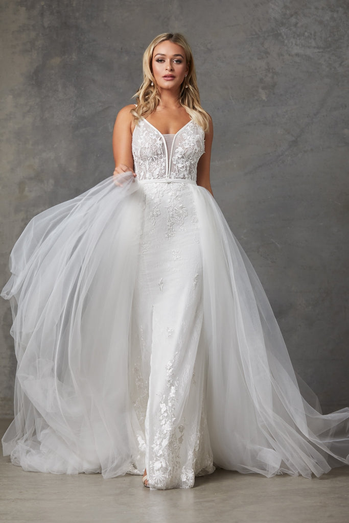 Detachable Skirt Wedding Dress - TC233