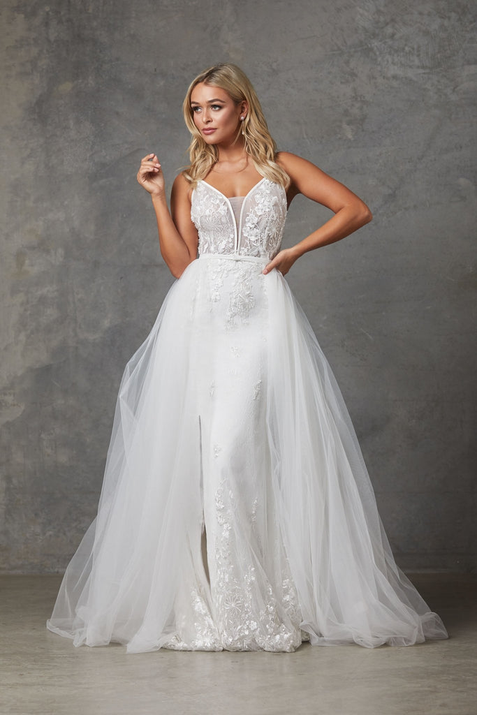 Detachable Skirt Wedding Dress - TC233