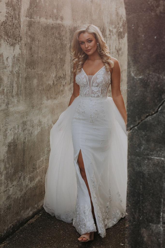 Detachable Skirt Wedding Dress - TC233