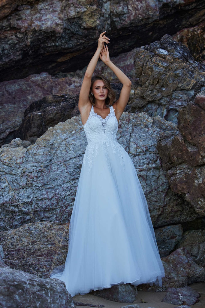 Elara A-Line Lace Wedding Dress – TC372