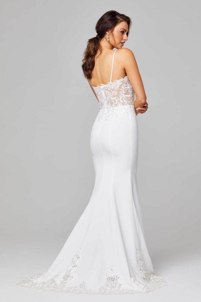 Elise Mermaid Train Wedding Dress – TC318