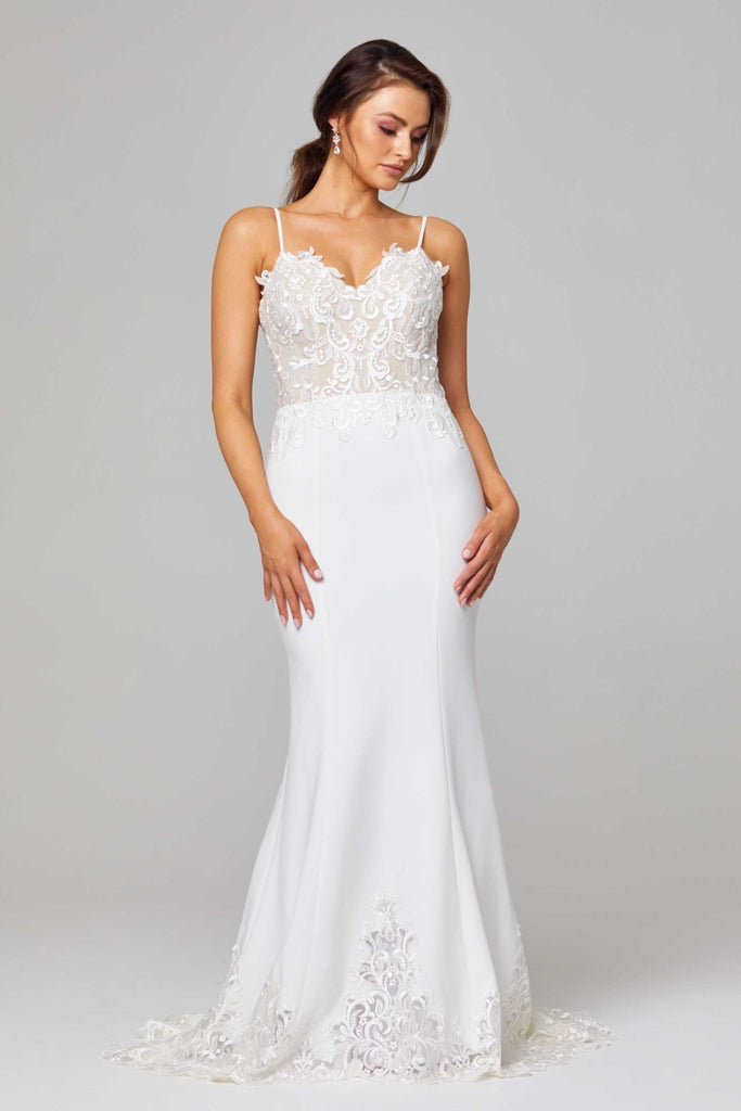 Elise Mermaid Train Wedding Dress – TC318