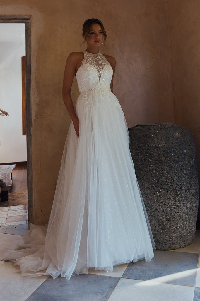 Eliza Glitter Lace Wedding Dress – TC2358 by Tania Olsen Designs