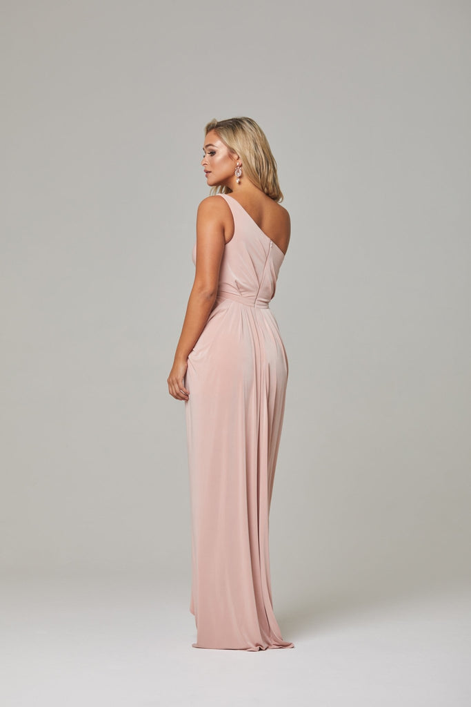 Eloise One Shoulder Bridesmaid Dress – TO800 Champagne