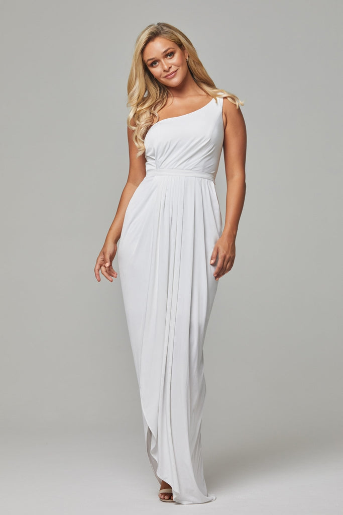 Eloise One Shoulder Bridesmaid Dress – TO800 Vintage White