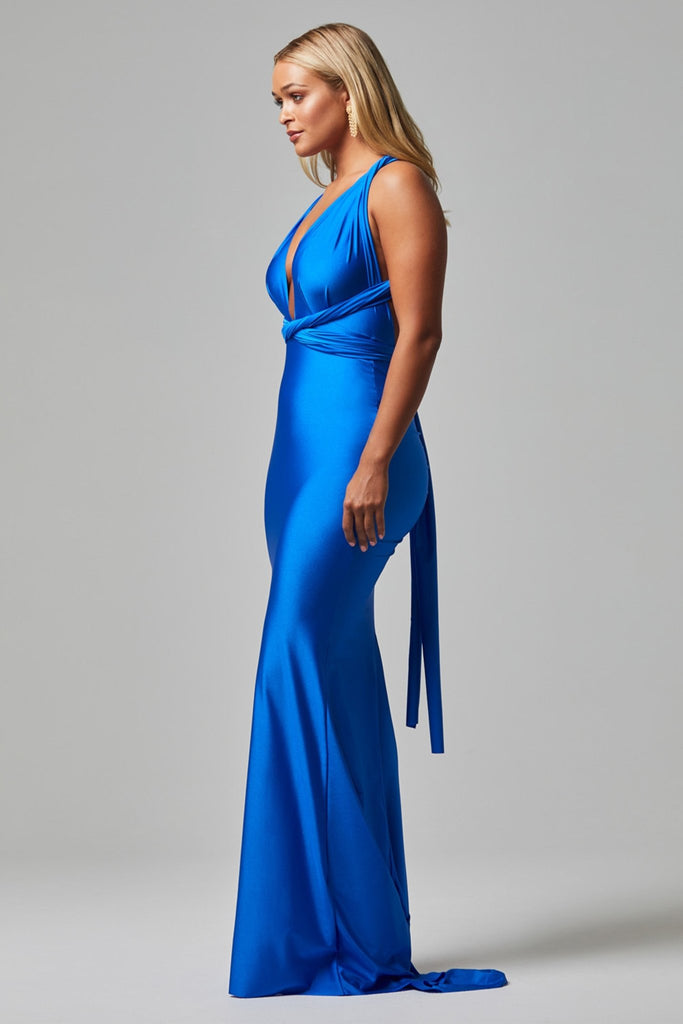 Eternity Fitted Wrap Formal Dress - PO31F