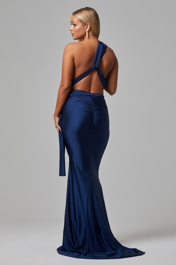 Eternity Fitted Wrap Formal Dress - PO31F