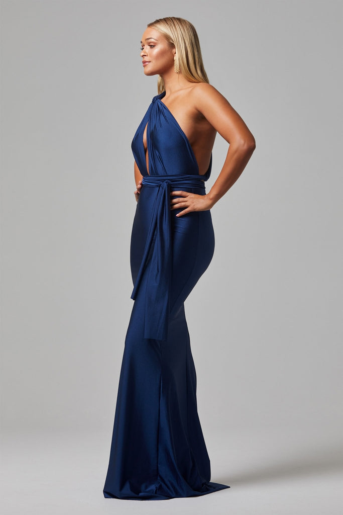 Eternity Fitted Wrap Formal Dress - PO31F