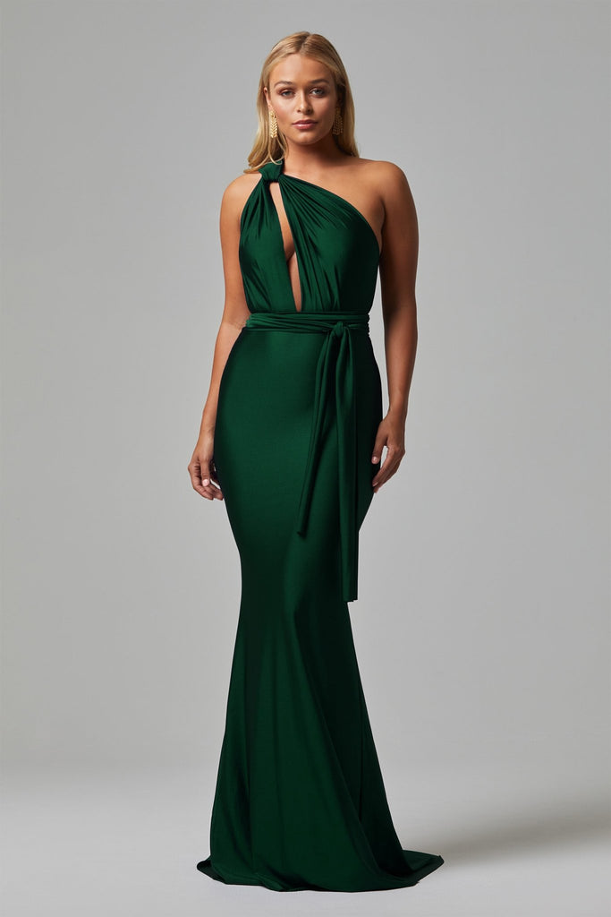 Eternity Fitted Wrap Formal Dress - PO31F