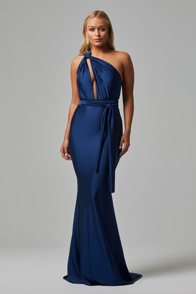 Eternity Fitted Wrap Formal Dress - PO31F