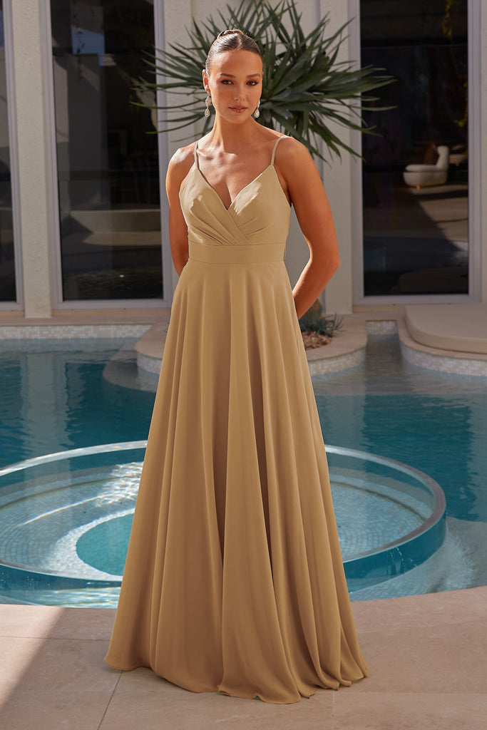 Evian Bridesmaid Dress - Champagne by Tania Olsen Designs
