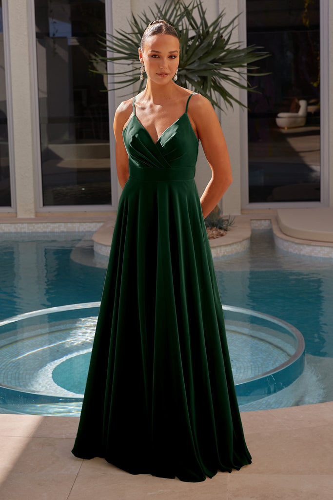 Evian Bridesmaid Dress - Pine by Tania Olsen Designs