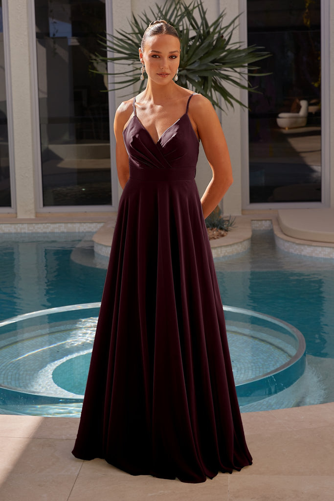 Evian Bridesmaid Dress - Plum by Tania Olsen Designs