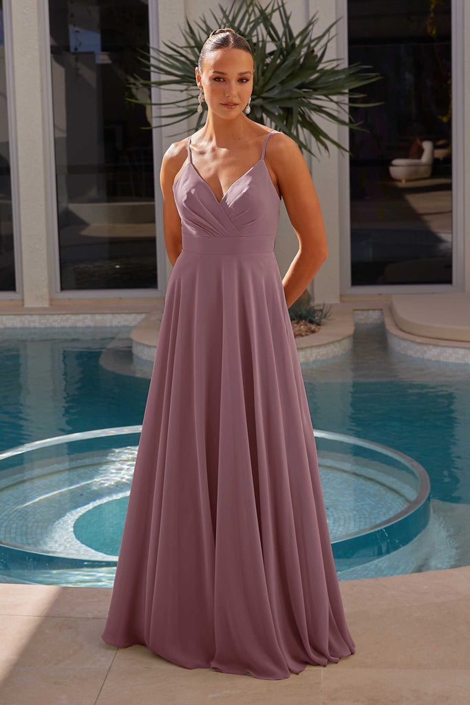 Evian Bridesmaid Dress - Vintage Mauve by Tania Olsen Designs
