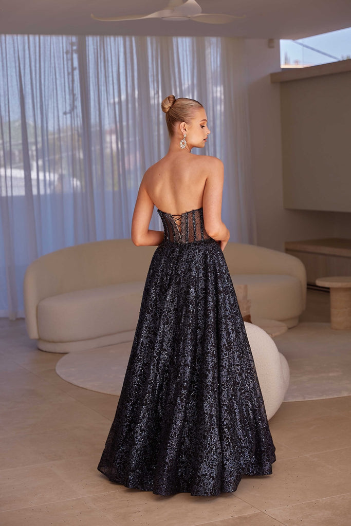 Eyra A-line Sequin Formal Dress by Tania Olsen Designs