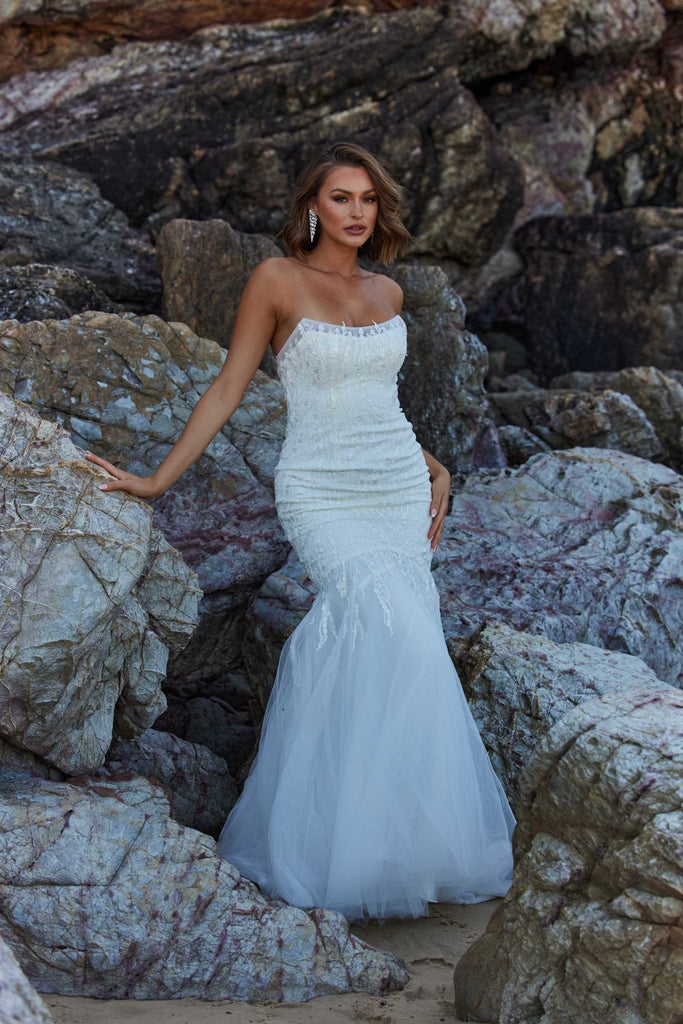 Gaia Fitted Strapless Wedding Dress – TC371