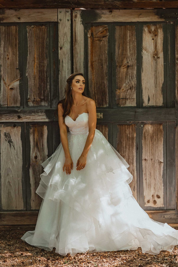 Georgia Tiered Tulle Wedding Dress – TC352