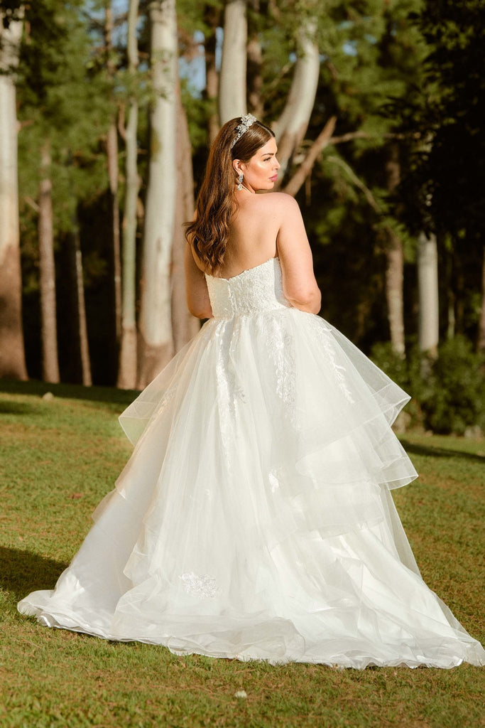 Georgia Tiered Tulle Wedding Dress – TC352