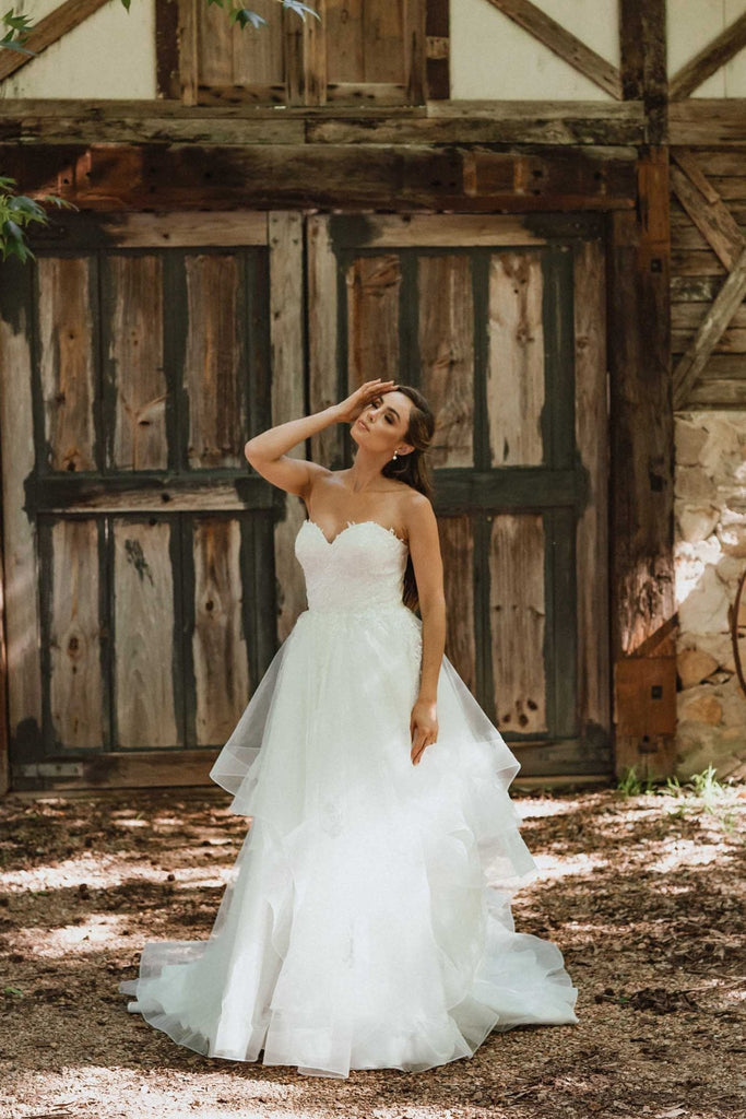 Georgia Tiered Tulle Wedding Dress – TC352