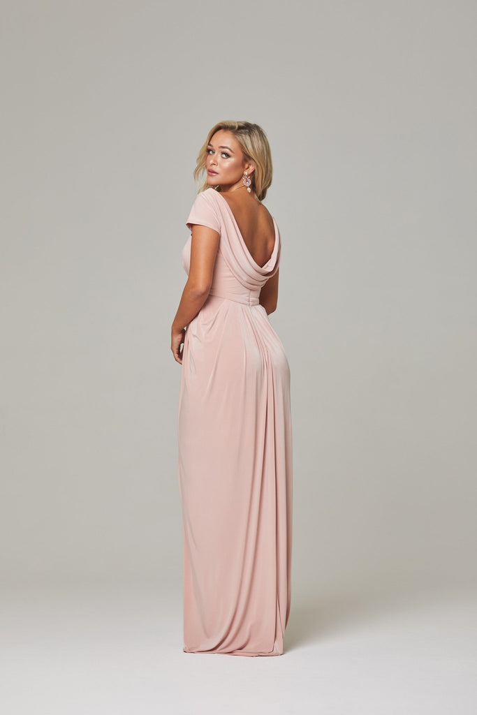 Gloria Cap Sleeve Bridesmaid Dress - TO804 Blush