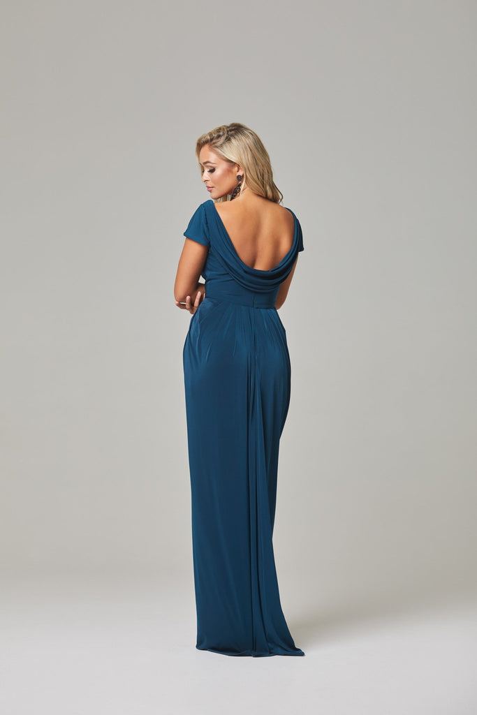 Gloria Cap Sleeve Bridesmaid Dress - TO804 Wine