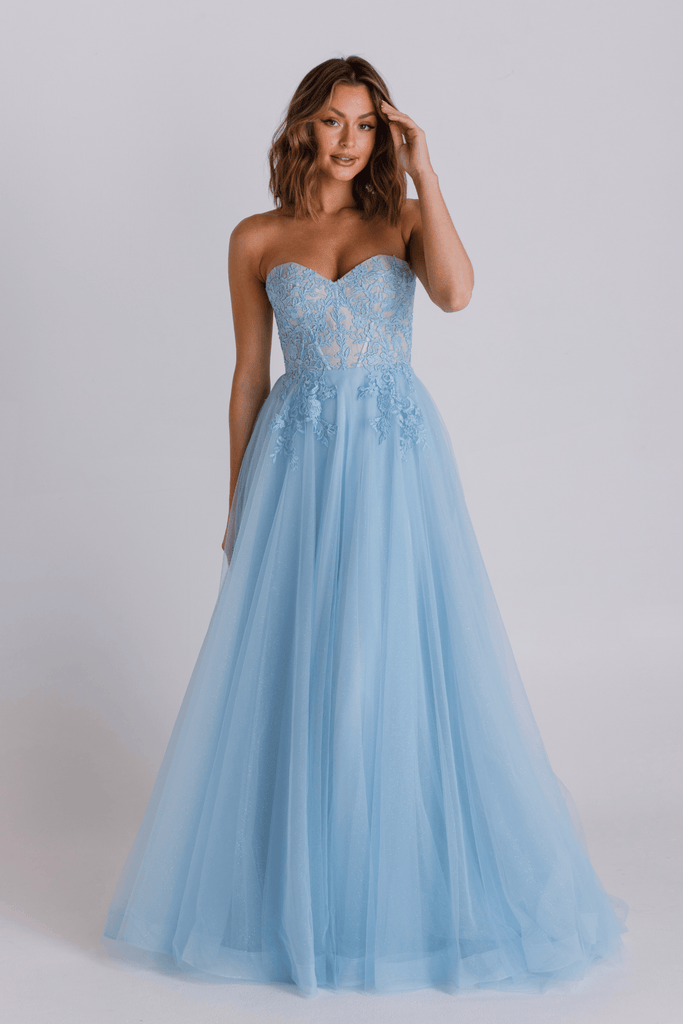 Hadley Lace Corset Formal Dress – PO926