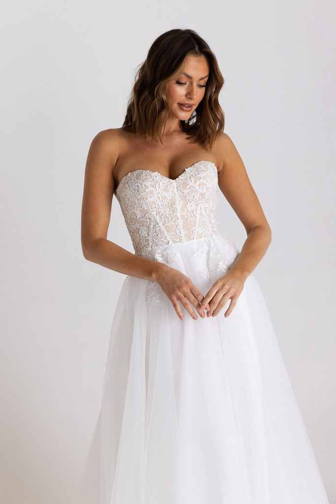 Hadley Lace Corset Wedding Dress – PO926