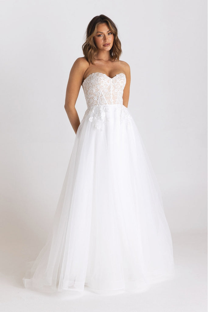 Hadley Lace Corset Wedding Dress – PO926