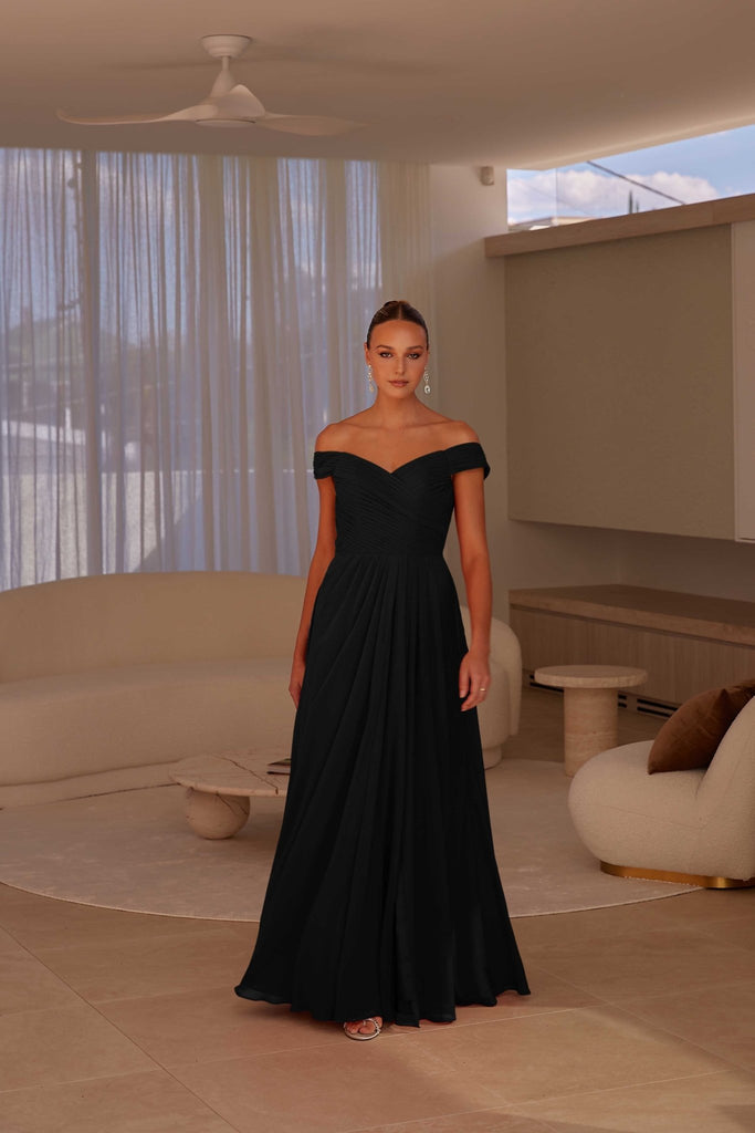 Harbor Bridesmaid Dress - Black by Tania Olsen Designs