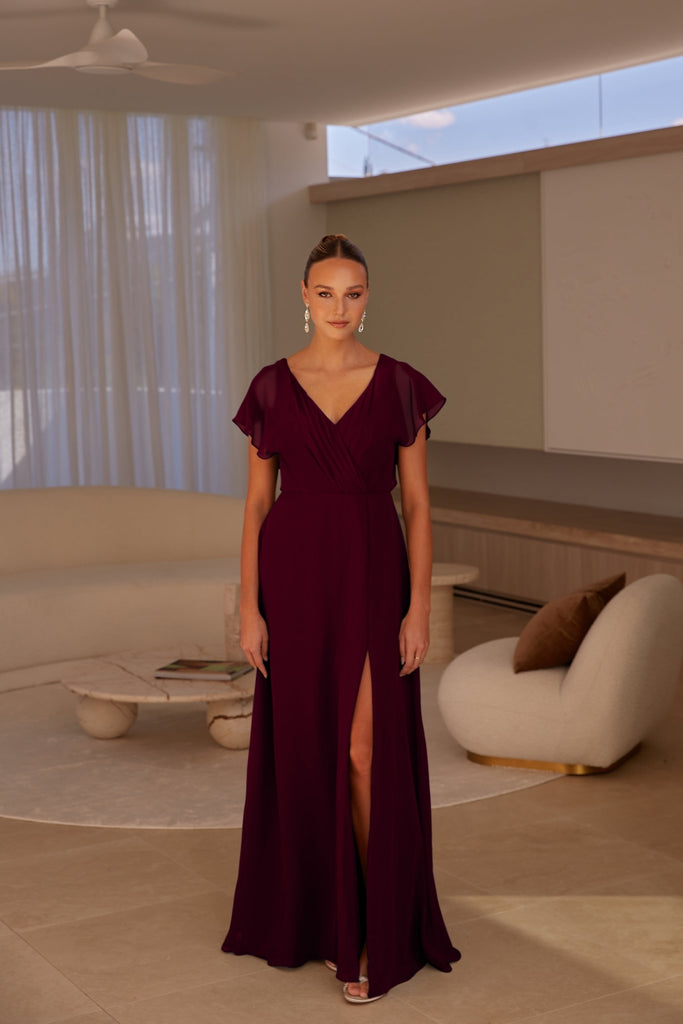 Hudson Bridesmaid Dress - Cabernet by Tania Olsen Designs