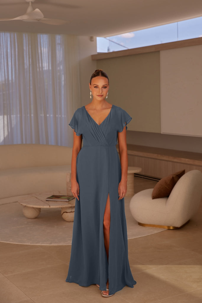 Hudson Bridesmaid Dress - Dusty Blue by Tania Olsen Designs