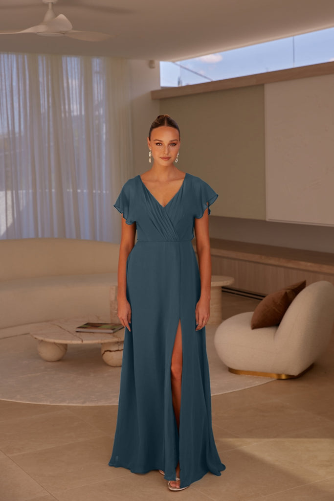 Hudson Bridesmaid Dress - Steel by Tania Olsen Designs