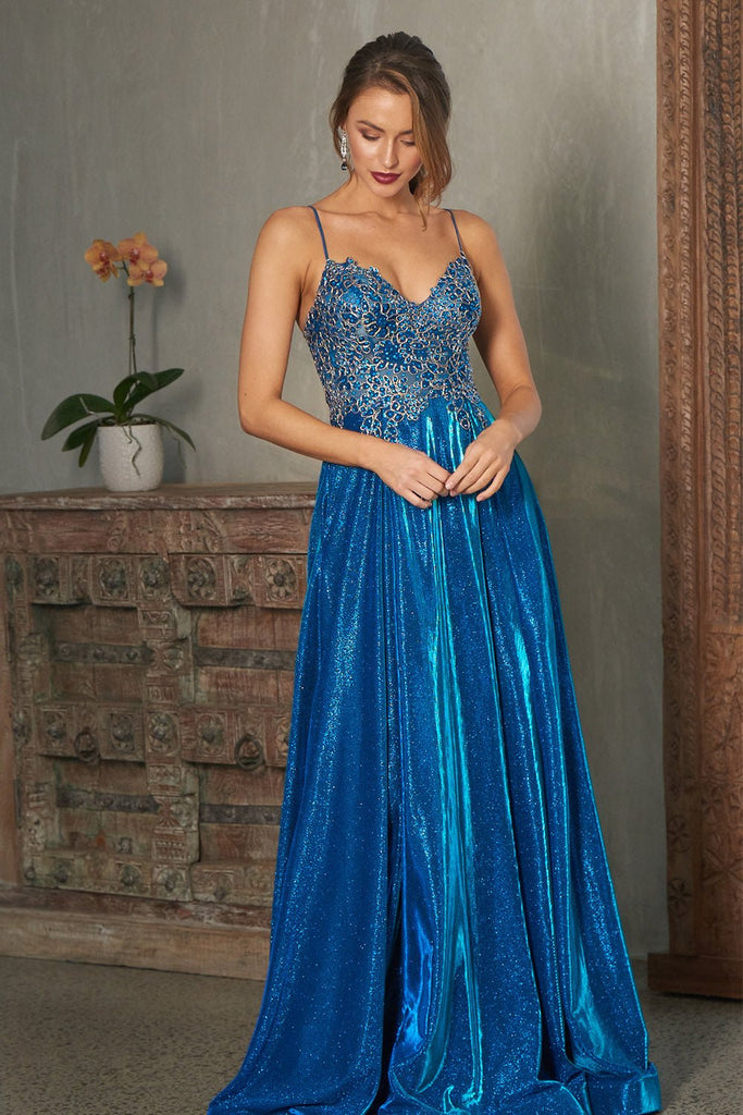 Ivy Shimmer Formal Dress – PO854 Royal Blue