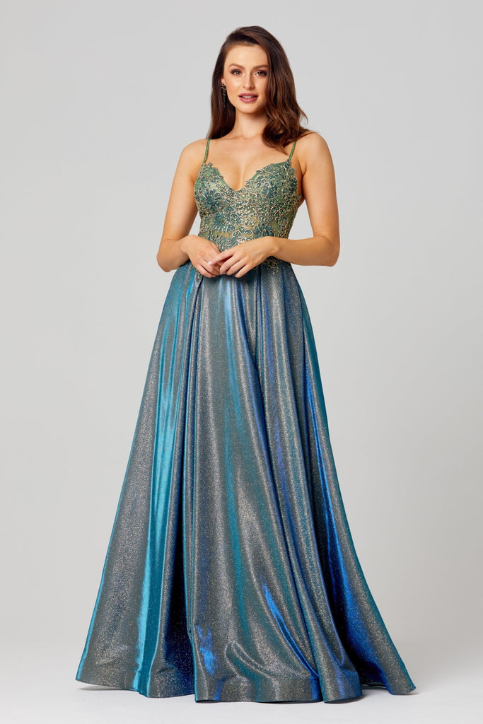 Ivy Shimmer Formal Dress – PO854 Teal