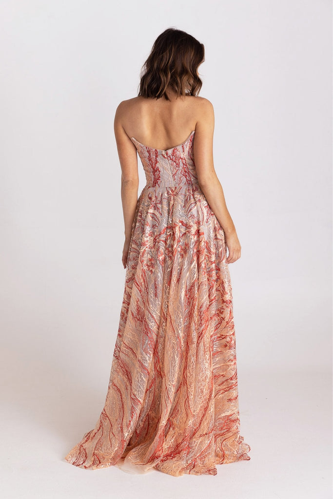 Jemima Detachable Off-Shoulder Formal Dress - PO976