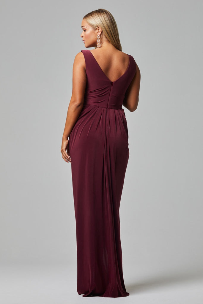 Kalani Draped Bodice Bridesmaids Dress - TO817 Blush