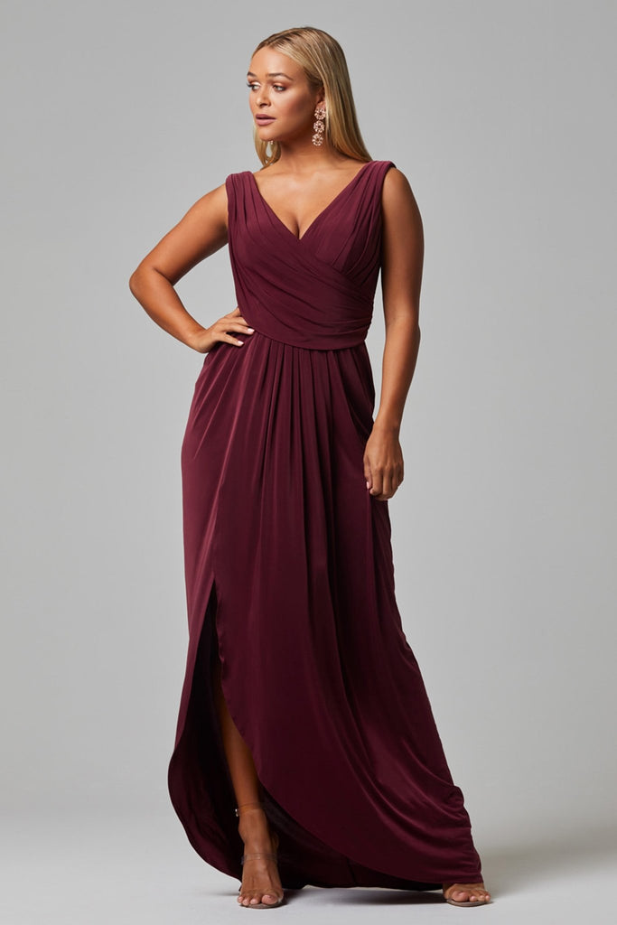 Kalani Draped Bodice Bridesmaids Dress - TO817 Blush