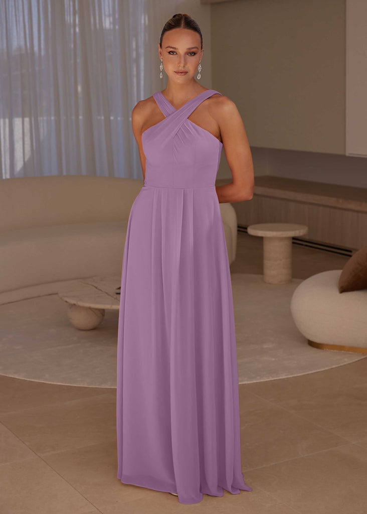 Kano Halter Bridesmaid Dress - Lilac by Tania Olsen Designs