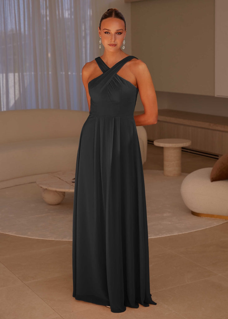 Kano Halter Bridesmaid Dress - Stormy by Tania Olsen Designs
