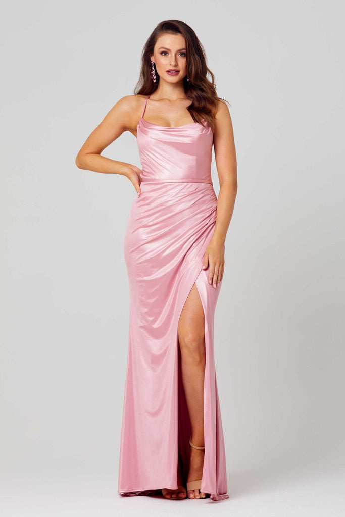 Katie Slinky Formal Dress – PO840 Rose Pink