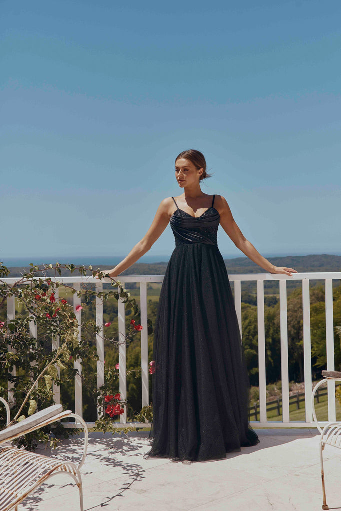 Ladina Sequin Satin Formal Dress – PO2308 by Tania Olsen Designs