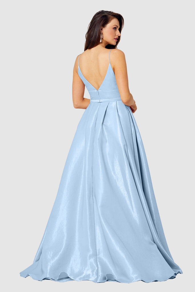 Leia Shimmer Satin Prom Gown – PO834